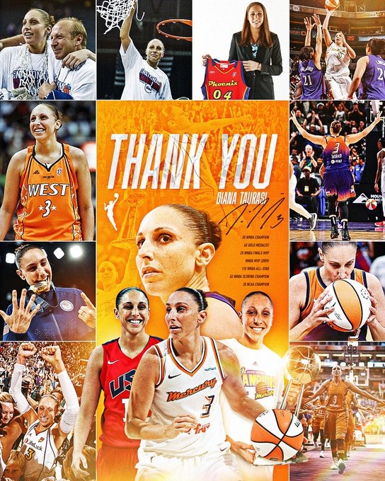 傳奇落幕！WNBA巨星陶樂(lè)西宣布退役 結(jié)束20年職業(yè)生涯