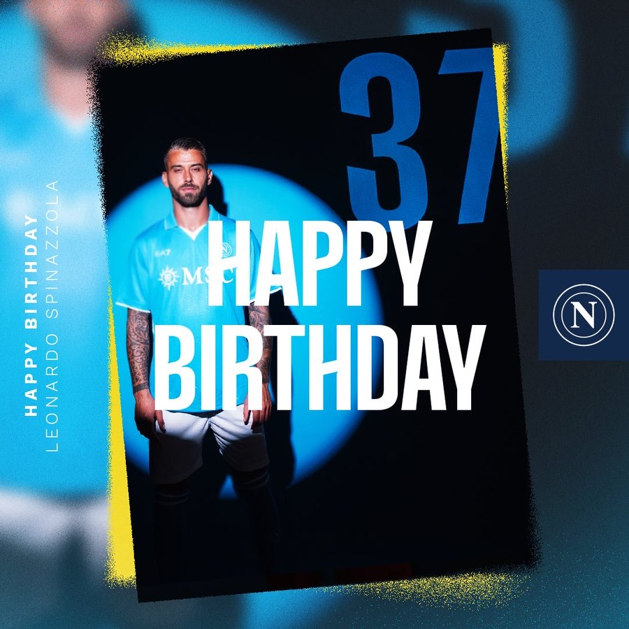 生日快樂！那不勒斯官方發(fā)文慶祝斯皮納佐拉32歲生日